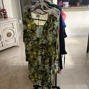 NWT Green Print Dress
